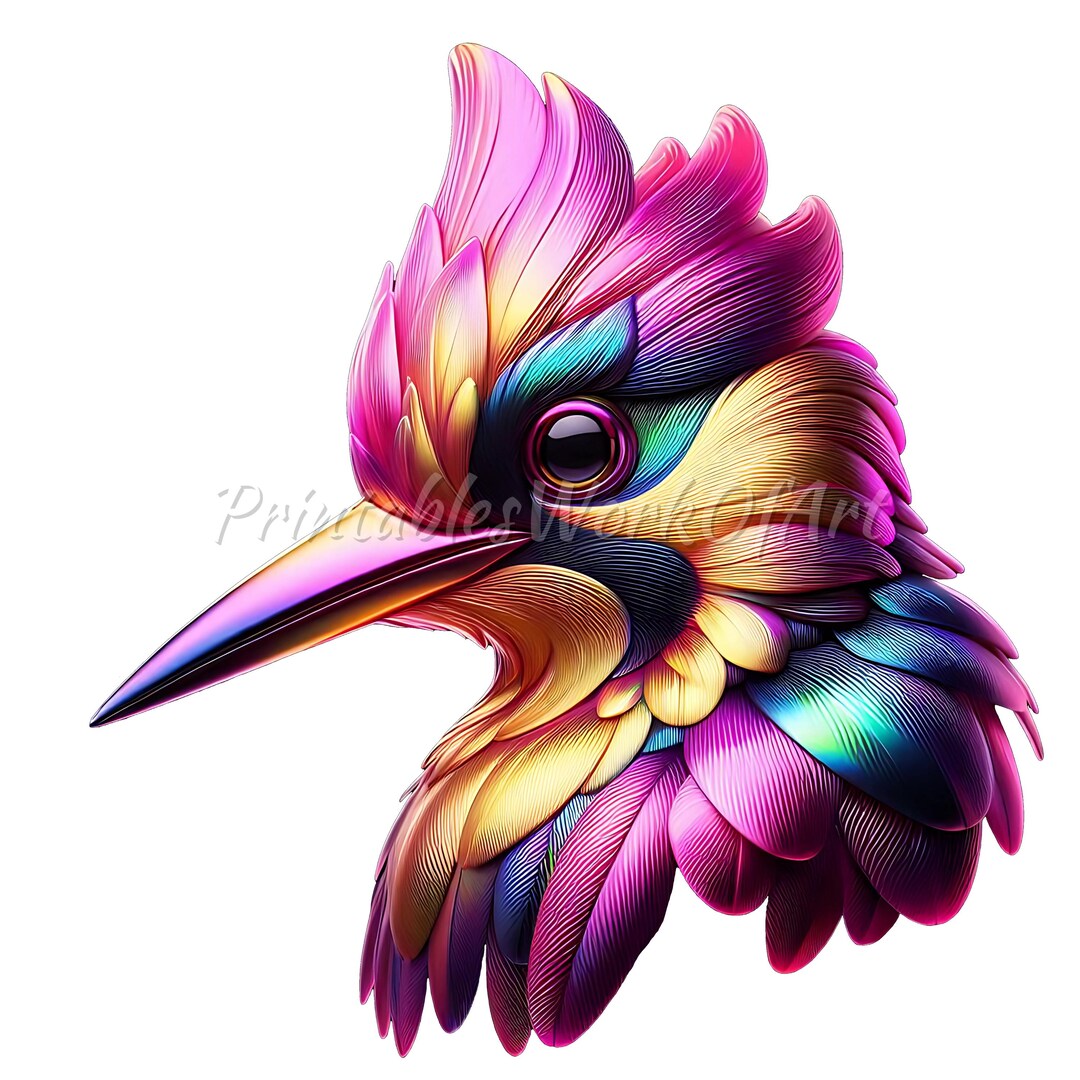 Rainbow Parrot Clipart: Tropical Bird Illustration (PNG Download ...