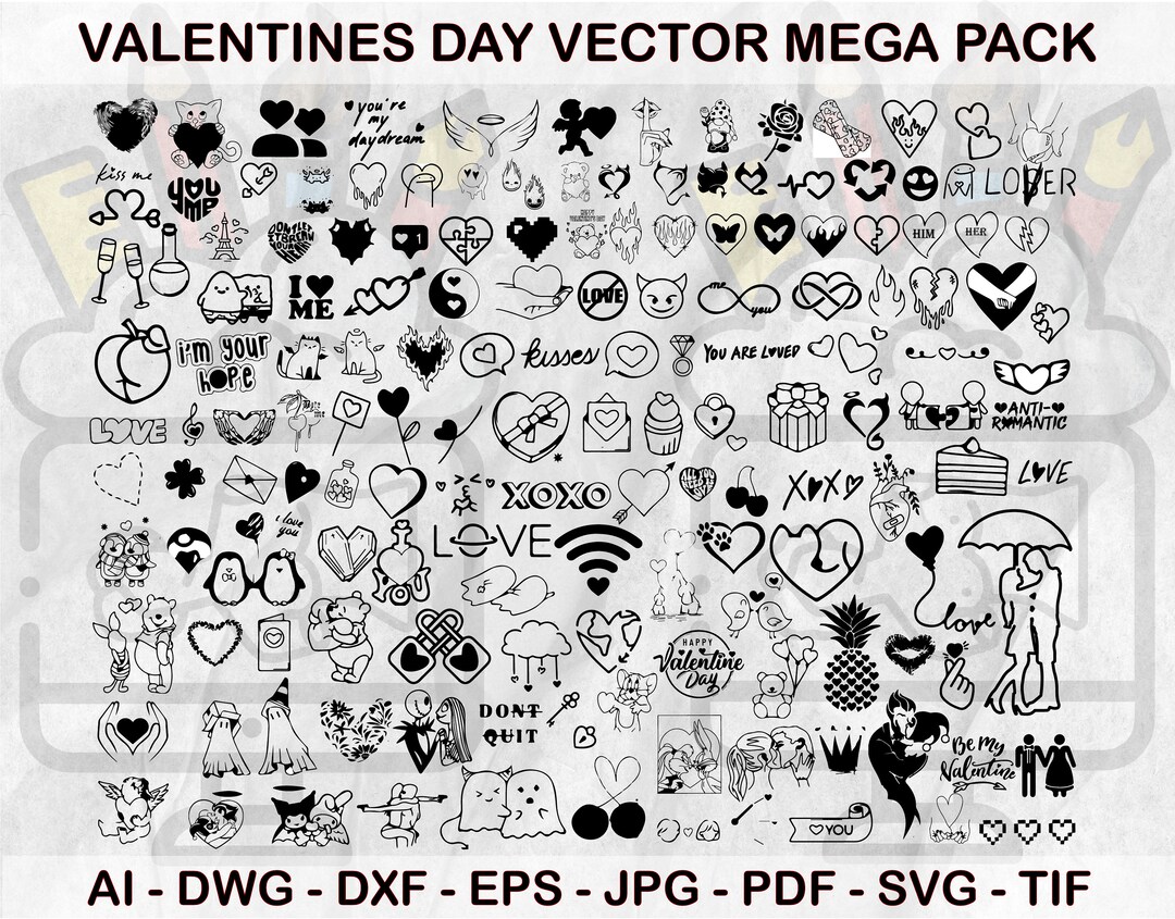 Valentines Svg Bundle, Valentines Day Svg, Happy Valentine Svg, Love ...