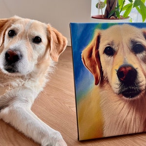 100 Hundeporträts ähnlich lensa app | Personalisierte Haustier Leinwand | Personalisiertes Kunstwerk aus foto | Geschenke für Tierbesitzer