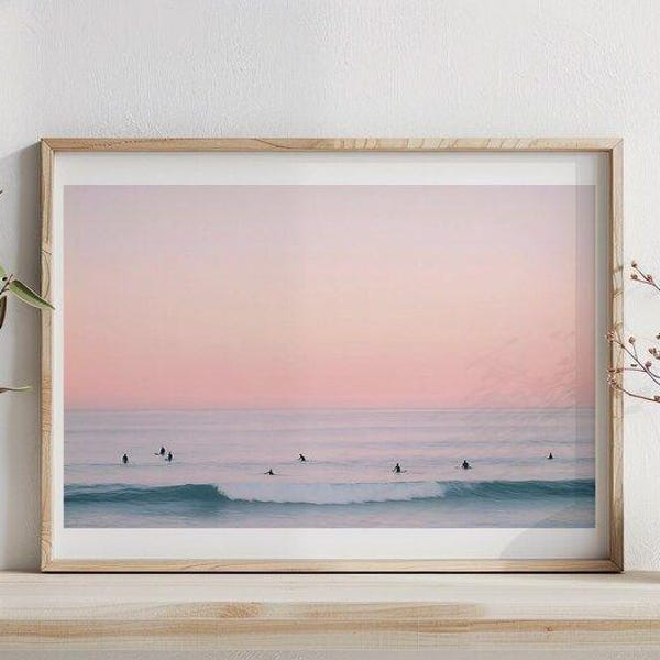 Fine Art Coastal Surf Print - Vintage California Beach House - Ocean Wall Art - Photography Print Home Decor