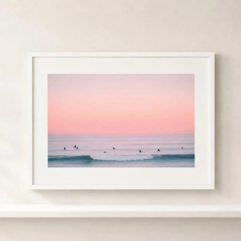 Fine Art Coastal Surf Print - Vintage California Beach House - Ocean Wall Art - Photography Print Home Decor Bild 6