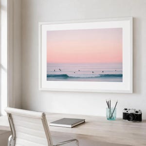 Fine Art Coastal Surf Print - Vintage California Beach House - Ocean Wall Art - Photography Print Home Decor Bild 12