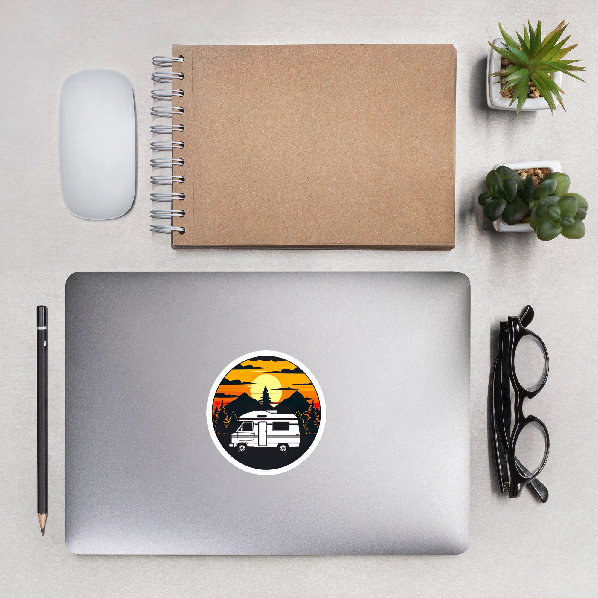 Adventure Van Life Sticker for Laptop, Hydroflask & Car - Camper ...