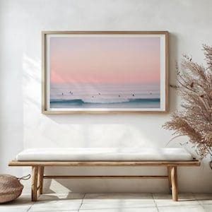 Fine Art Coastal Surf Print - Vintage California Beach House - Ocean Wall Art - Photography Print Home Decor Bild 2