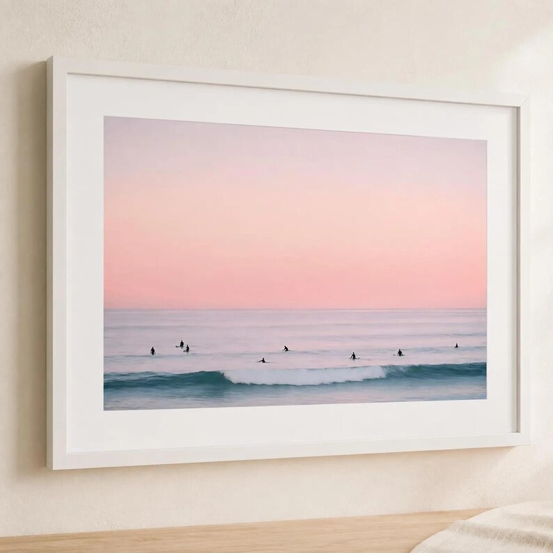 Fine Art Coastal Surf Print - Vintage California Beach House - Ocean Wall Art - Photography Print Home Decor Bild 14