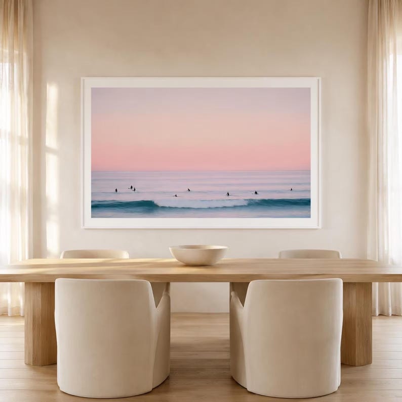 Fine Art Coastal Surf Print - Vintage California Beach House - Ocean Wall Art - Photography Print Home Decor Bild 11