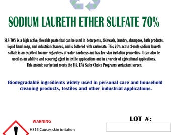 SLES 70% - Sodium Laureth Ether Sulfate 70