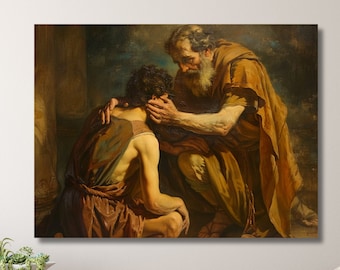Prodigal Son Canvas Print: Biblical Wall Art