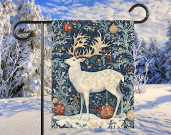 Christmas Deer Garden & House Banner, Christmas Deer Garden Flag