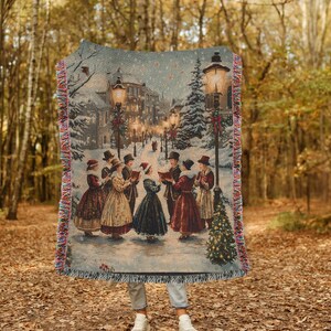 A Christmas Carol Blanket - Etsy