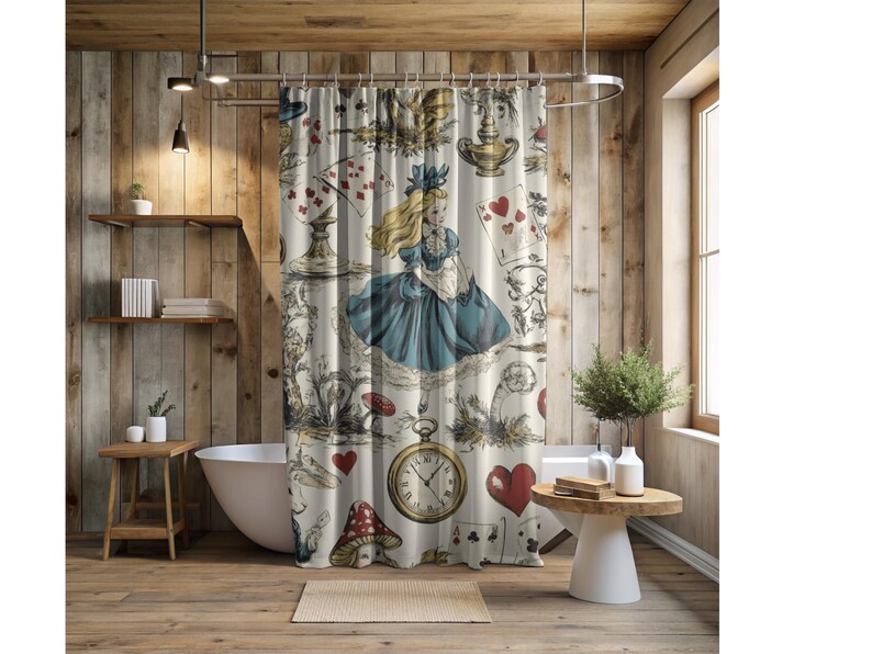 Alice In Wonderland Shower Curtain