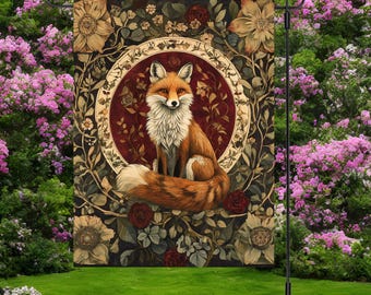 Blumen Fuchs Garten Girlande: Cottagecore Outdoor Decor
