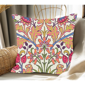 William Morris Floral Pillow Cover: Vintage Home Decor Accent