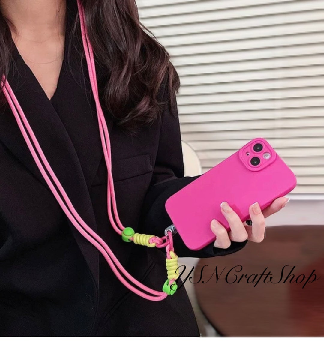 Adjustable Crossbody Phone Lanyard: Braided Cellphone Cord - Etsy