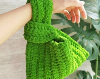 Hand-woven Japanese style wrist bag.special gift for thanksgiving day.
