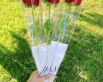 Handmade red rose flower bouquet,crochet rose flower bouquet,bouquet for friend, Christmas ,valentine's day and Mother’s Day