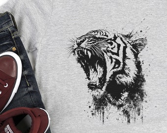 Mens TShirt - Tiger Shirt - Graphic Tees For Men - Nature Shirt - Outdoors Tee - Unisex Tee