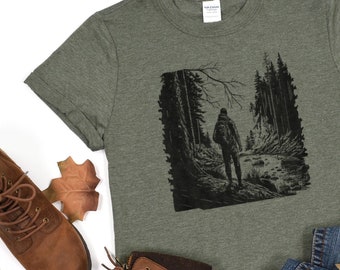 Graphic Tee For Men - Hiking TShirt - Hiking Graphic Tee - Gift for Men - Nature T-Shirt - Unisex Tee