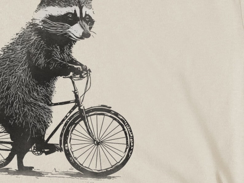 Graphic Tee Mens Racoon Shirt Funny Racoon Shirt Nature T-Shirt Gift for Men image 2