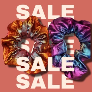 Shiny Metallic Scrunchie
