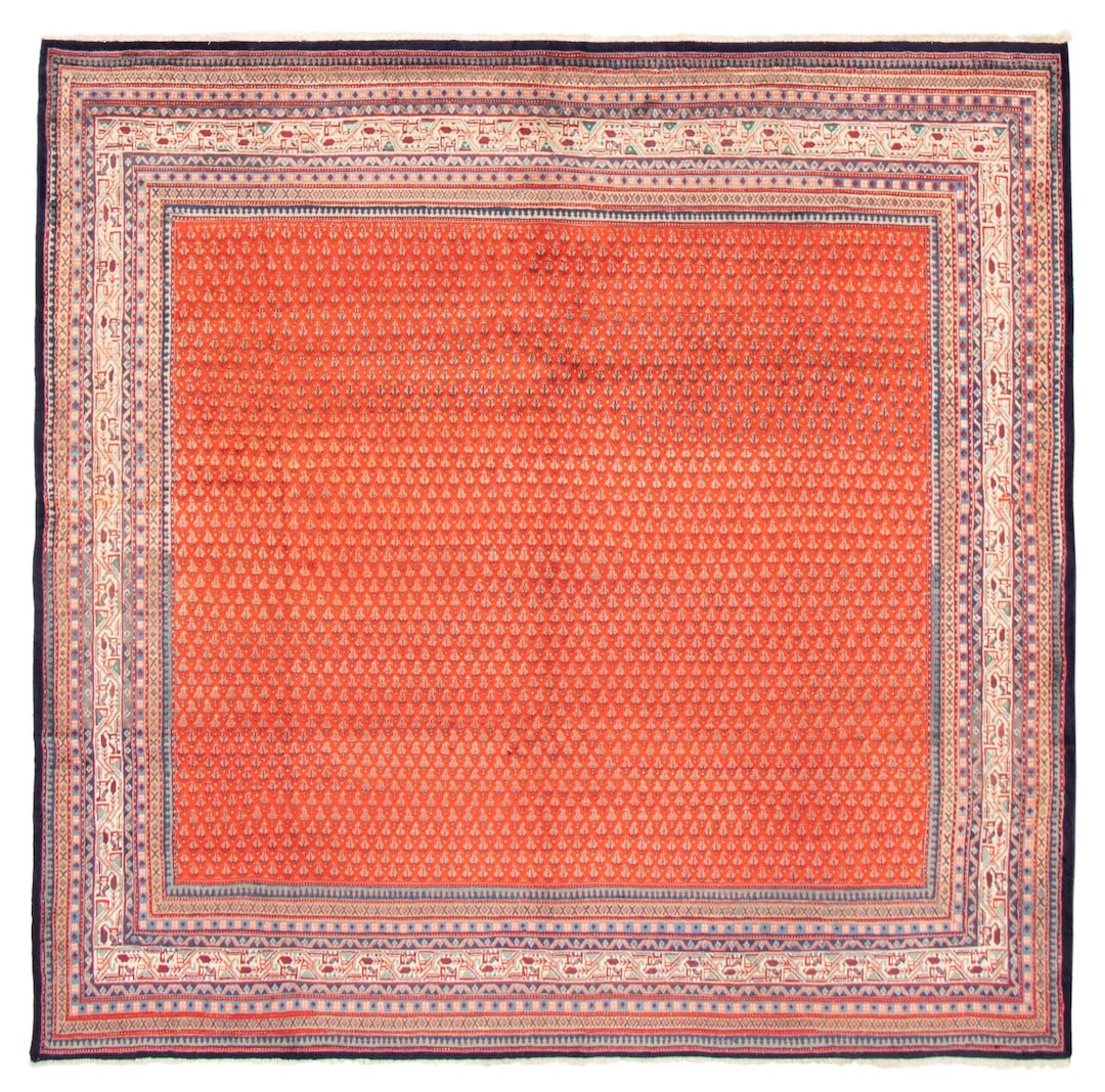 8x8 Area Rug Square Persian 8x8 Oversize Square Persian Rug Etsy