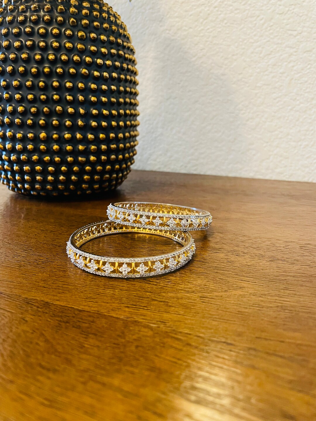 Set of Diamond Bangles