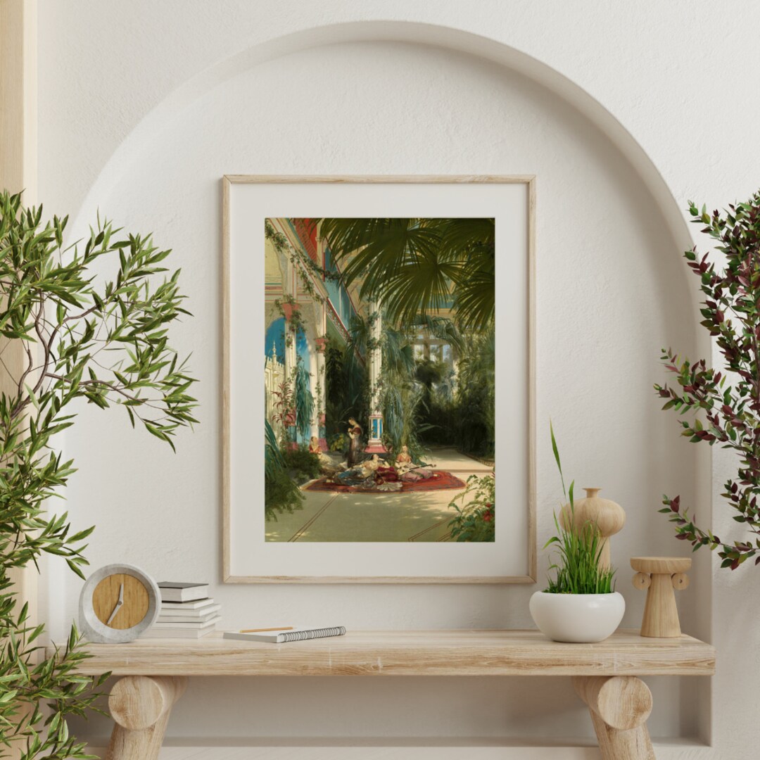 Printable Plant Painting / Plant Interior / Moody / Vintage Wall Art / Cheap Prints / Art Prints