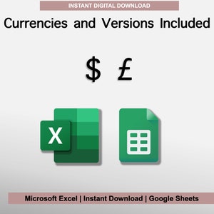 Peut inclure: Un graphique de t&eacute;l&eacute;chargement num&eacute;rique avec le texte "Devises et versions incluses" et les symboles mon&eacute;taires du dollar am&eacute;ricain et de la livre sterling. Le graphique montre &eacute;galement des ic&ocirc;nes pour Microsoft Excel et Google Sheets.