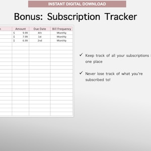 2026 Paycheck Tracker Planner | Monthly Budget Tracker | Bi-Weekly Paycheck Planner | Budget by Paycheck | Excel Spreadsheet | Google Sheets image 7