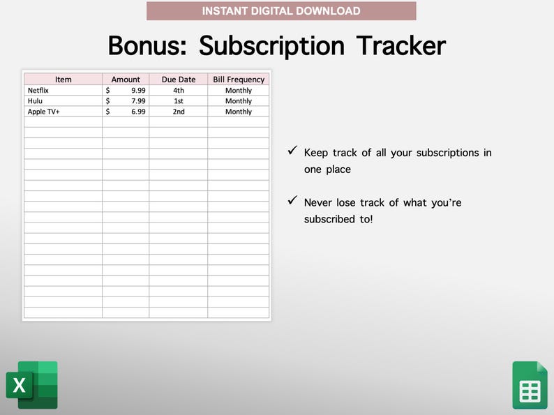2026 Paycheck Tracker Planner | Monthly Budget Tracker | Bi-Weekly Paycheck Planner | Budget by Paycheck | Excel Spreadsheet | Google Sheets image 7