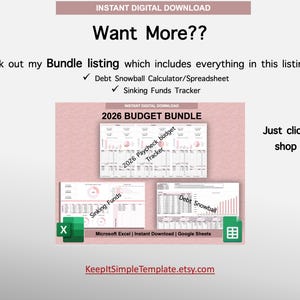 Weekly Paycheck Budget Tracker Spreadsheet | Budget by Paycheck | Weekly Budget Planner Template | Google Sheets | Microsoft Excel image 9