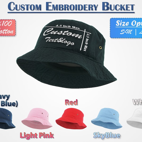 Custom Embroidery Bucket Hat - Unique & Trendy Accessory for a Fashion Statement