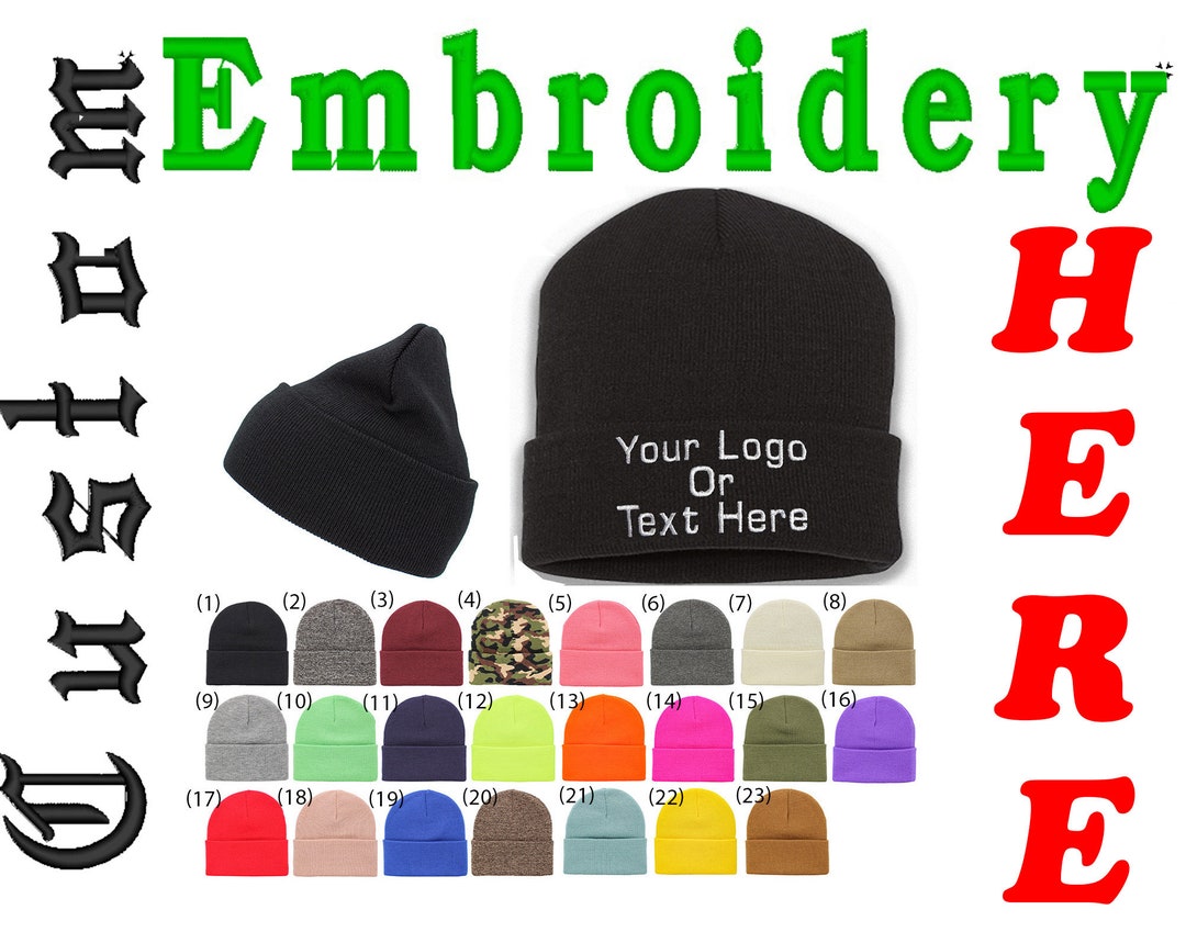 Custom Beanies,personalized Hat With Name, Skull Caps, and Winter