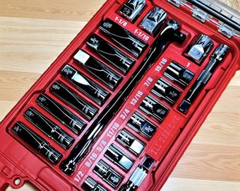 Packout Insert: Milwaukee 1/2" Ratchet & Socket (22-Piece 48-22-9410) Compatible