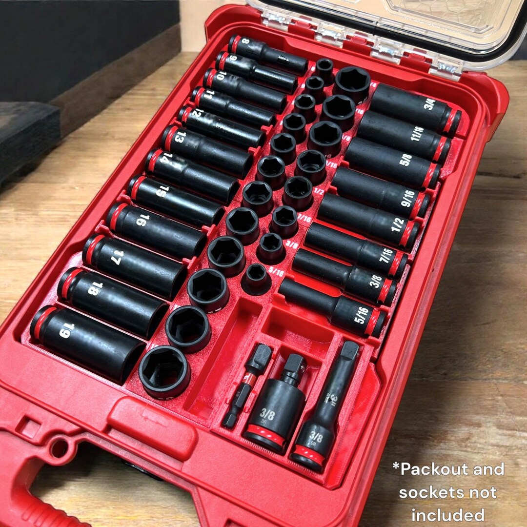 Packout Insert Compatible With Milwaukee 3/8