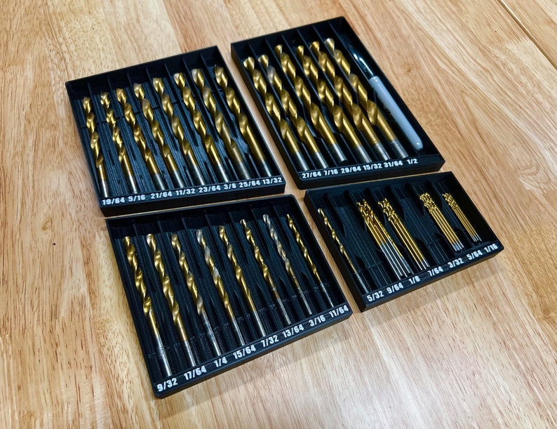 Drill Bit Organizer Neatly Organize Your Bits Etsy