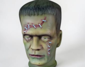 Frankenstein Head - 8.5" Tall 3D Printed Monster