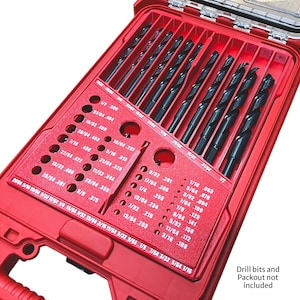 Drill Bit Organizer compatible with Milwaukee Packout