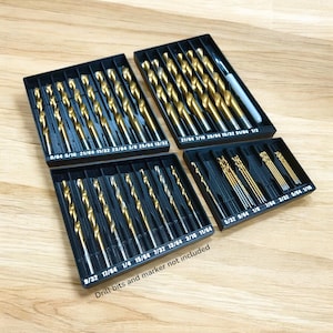 Drill Bit Organizer - Neatly Organize Your Bits