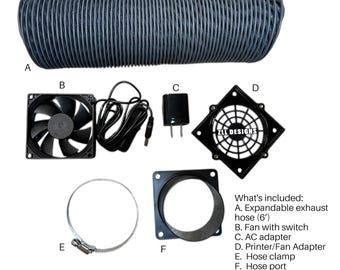 Phrozen Sonic Mega 8K S Ventilation & Exhaust Kit (80mm Fan Upgrade)