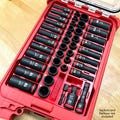 Packout Insert compatible with Milwaukee 3/8" Shockwave Impact 43-Piece Socket Set (49-66-7009)