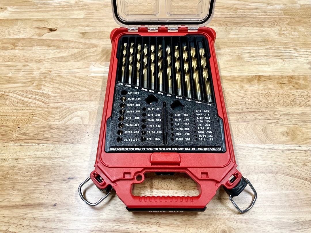 Drill Bit Organizer for Milwaukee Packout Etsy