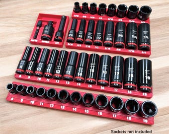 Milwaukee Shockwave Compatible 3/8" Drive Socket Organizer (Model # 49-66-7009)