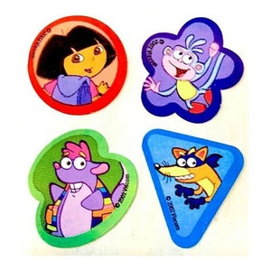 Dora die Forscherin, Boots, Swiper, und Tiko Kromekote Sandylion Aufkleber Vintage