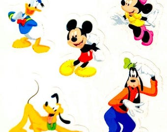 Mickey Mouse & Friends Kromekote Sandylion Stickers Vintage