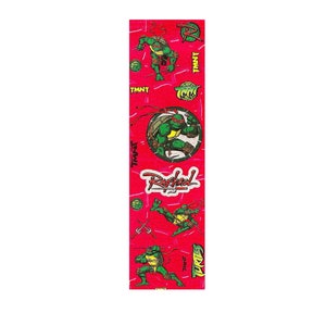Ninja Turtles Raphael Teenage Mutant Glittery Sandylion Stickers 1 strip Vintage