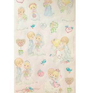 Sandylion Stickers Maxi Precious Moments Wedding Vintage