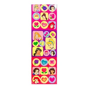 Princess Sandylion Stickers Vintage 3 squares (1 strip)