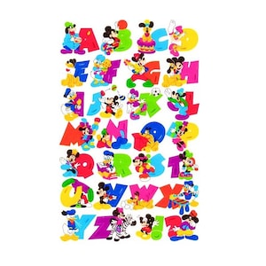 Stickers Lion des sables Maxi Disney Alphabet thème vintage