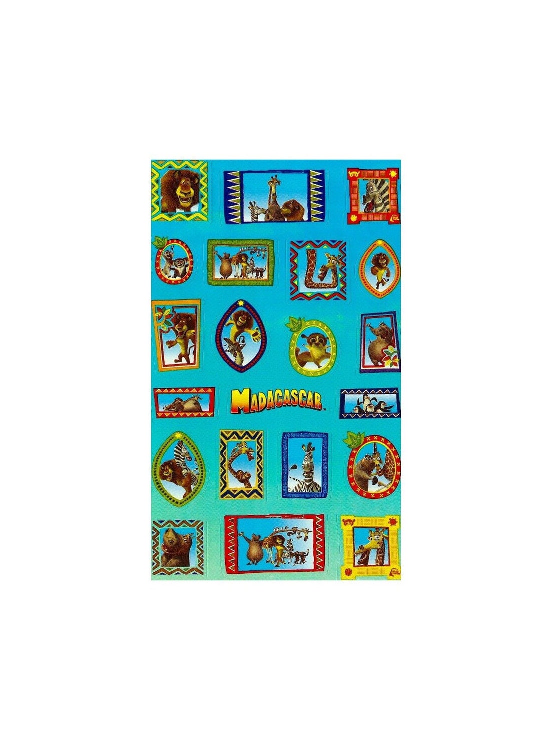 Sandylion Stickers Maxi Madagascar Theme Vintage - Etsy